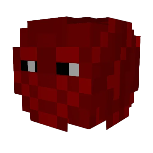 tefaxx Minecraft avatar head, 3D render