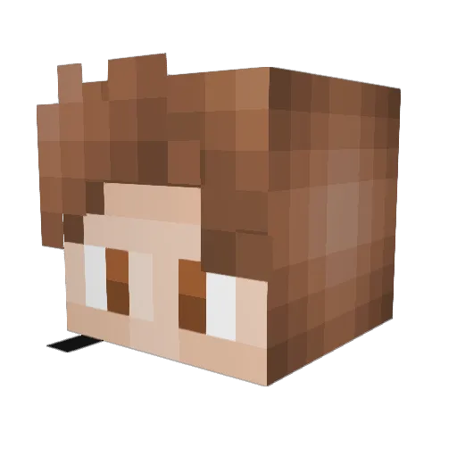 tegativekitten Minecraft avatar head, 3D render