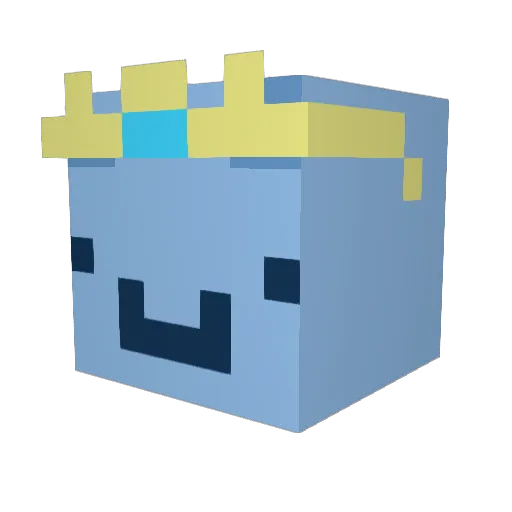 tegbi Minecraft avatar head, 3D render