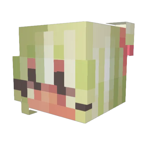 teggyegg Minecraft avatar head, 3D render
