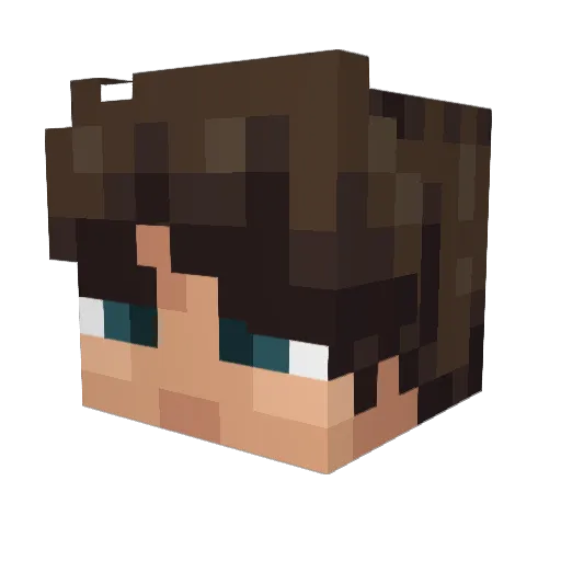 teh_catt Minecraft avatar head, 3D render