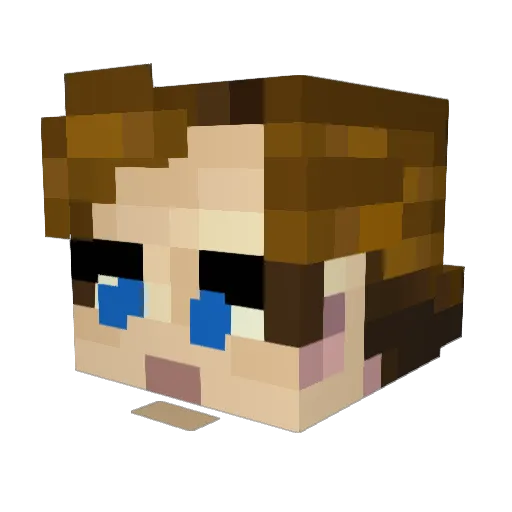 teh_ging Minecraft avatar head, 3D render