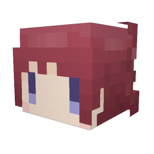 tehdas Minecraft avatar head, 3D render