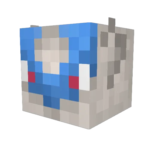 tehhnick Minecraft avatar head, 3D render