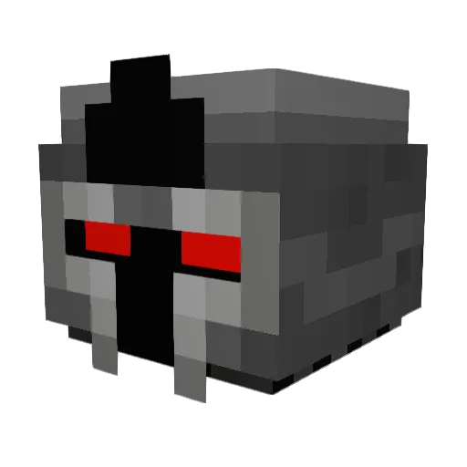tehkidah Minecraft avatar head, 3D render