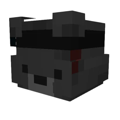 tehnology Minecraft avatar head, 3D render
