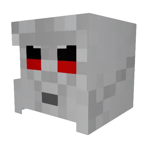 tehvard Minecraft avatar head, 3D render
