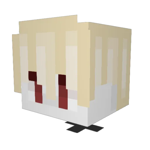 teidyman Minecraft avatar head, 3D render