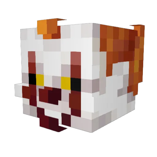 teinaaVa Minecraft avatar head, 3D render
