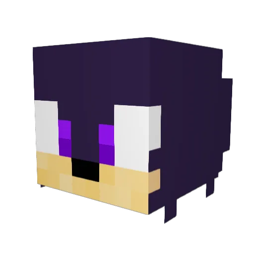 teir43 Minecraft avatar head, 3D render
