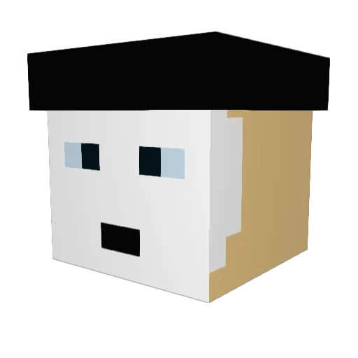teitsson Minecraft avatar head, 3D render