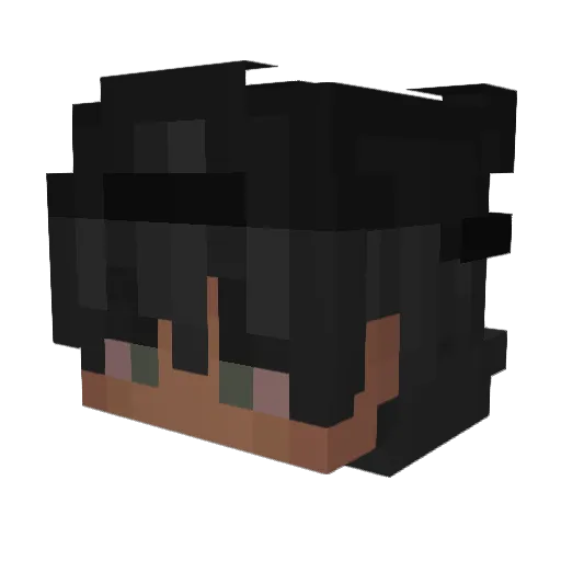 tekbel Minecraft avatar head, 3D render