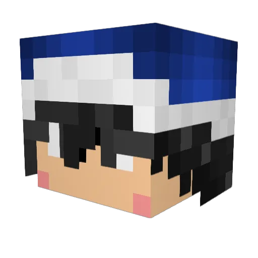 tekisuto7022 Minecraft avatar head, 3D render