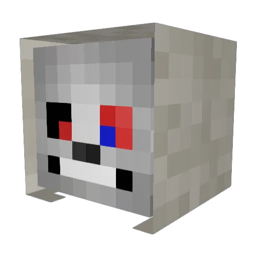 teko8 Minecraft avatar head, 3D render