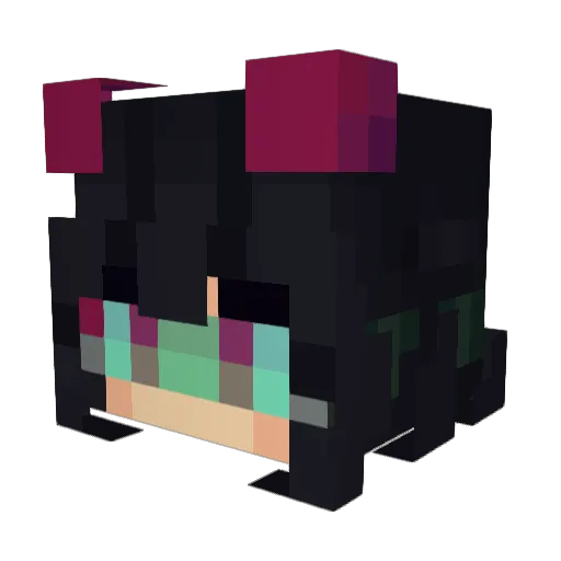 tektow Minecraft avatar head, 3D render