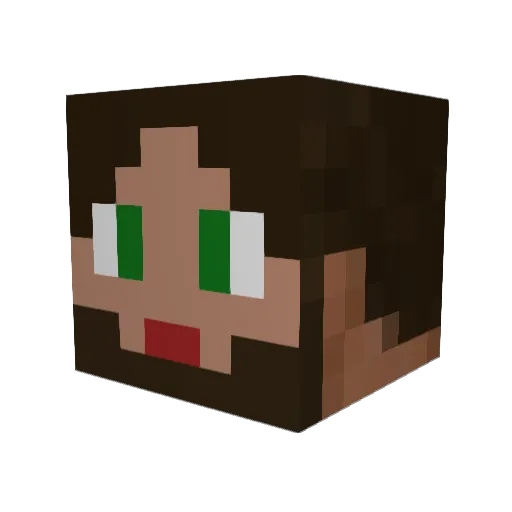 tektraum Minecraft avatar head, 3D render