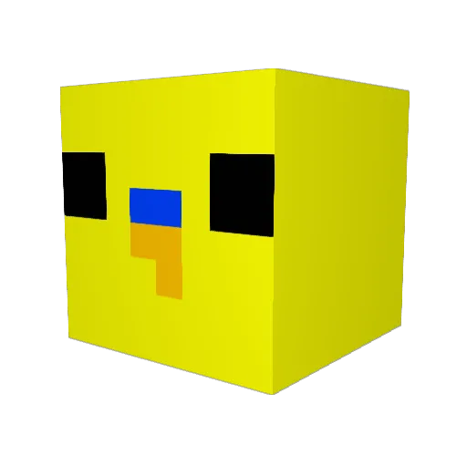 tekuteku55 Minecraft avatar head, 3D render
