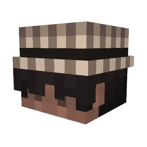 teky1 Minecraft avatar head, 3D render
