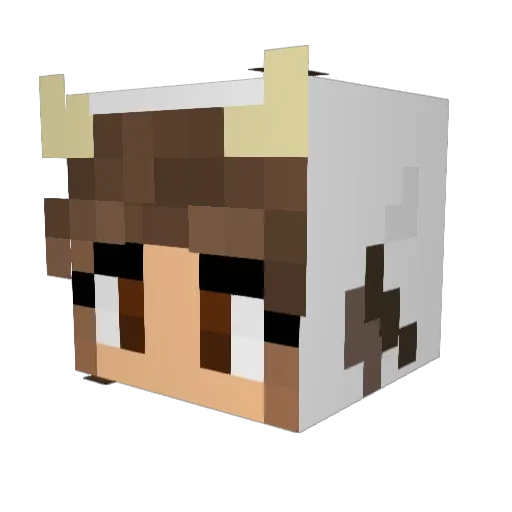 telepathist Minecraft avatar head, 3D render