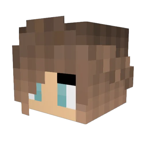 teleportingfreja Minecraft avatar head, 3D render