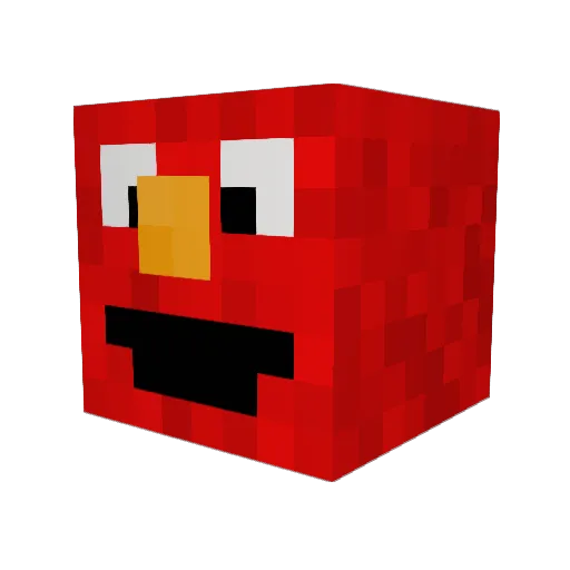 teleshoot Minecraft avatar head, 3D render