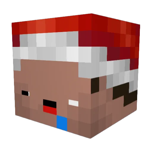 teletubbieproxe Minecraft avatar head, 3D render