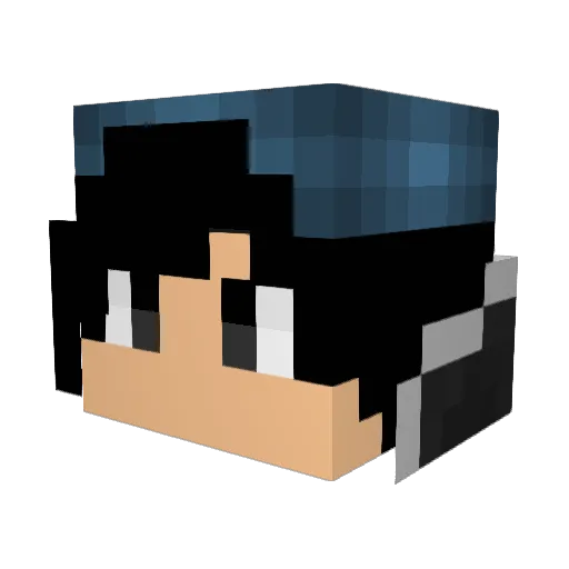 telgardrakore Minecraft avatar head, 3D render