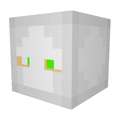 telle69 Minecraft avatar head, 3D render