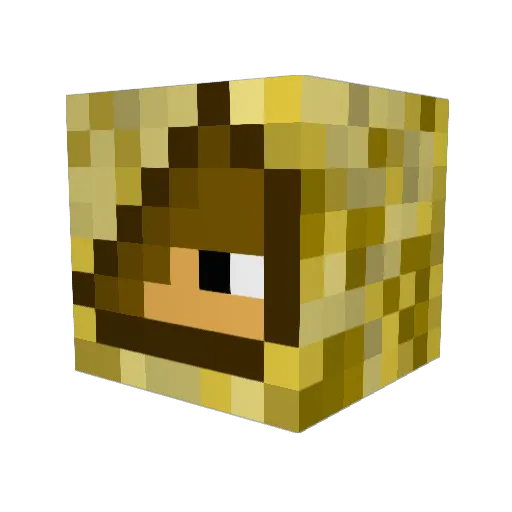 tello1996 Minecraft avatar head, 3D render