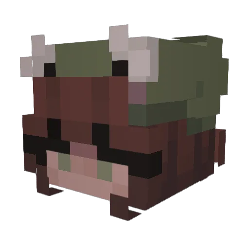 telluricglint Minecraft avatar head, 3D render