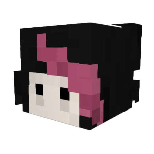 telnyashka Minecraft avatar head, 3D render
