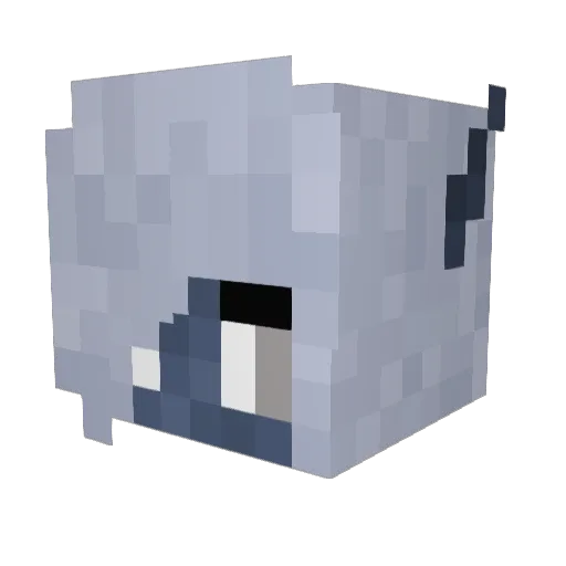 telrtot Minecraft avatar head, 3D render