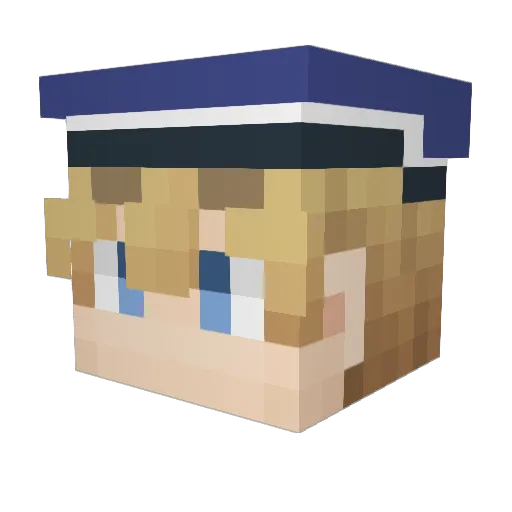 temalli Minecraft avatar head, 3D render