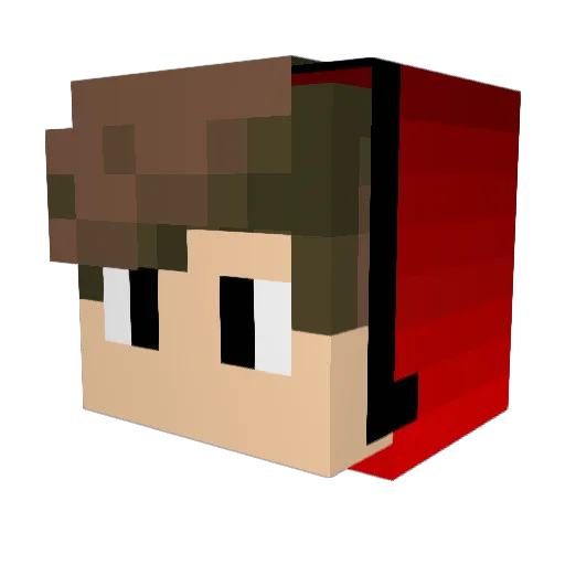 temax007 Minecraft avatar head, 3D render