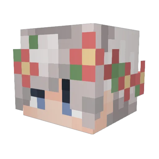 temchurkin Minecraft avatar head, 3D render
