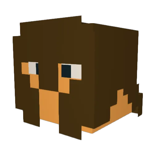 temistocles Minecraft avatar head, 3D render