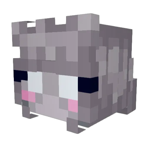 temperare Minecraft avatar head, 3D render