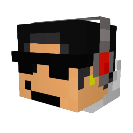 tempestt2000 Minecraft avatar head, 3D render