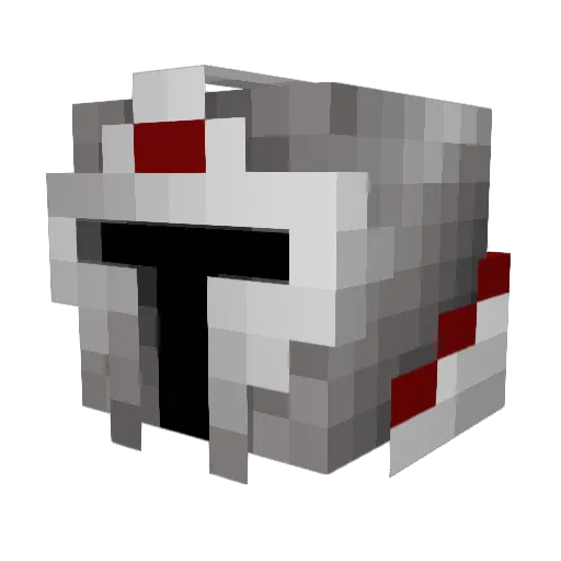 templem Minecraft avatar head, 3D render