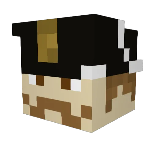 temporaryqwerty Minecraft avatar head, 3D render