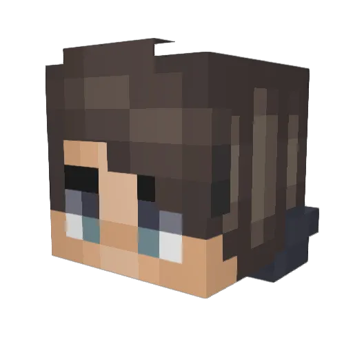 temray Minecraft avatar head, 3D render