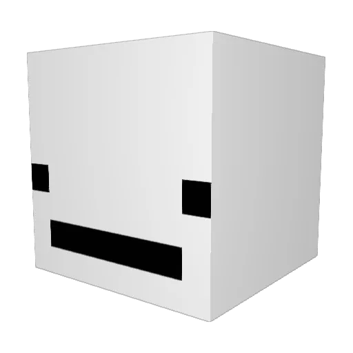temsq Minecraft avatar head, 3D render