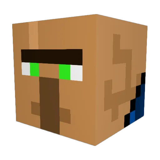 temune6 Minecraft avatar head, 3D render