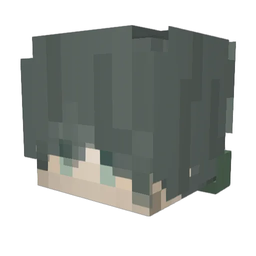 ten792 Minecraft avatar head, 3D render