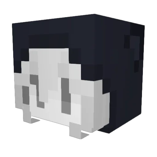tenacy Minecraft avatar head, 3D render