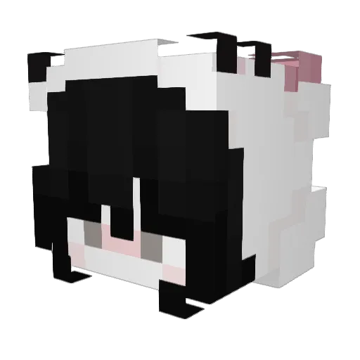 tenadency Minecraft avatar head, 3D render