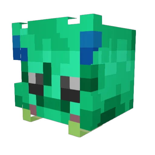 tenant54 Minecraft avatar head, 3D render