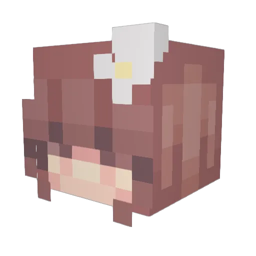 tenemma Minecraft avatar head, 3D render