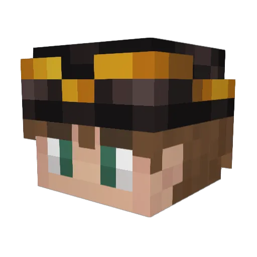 tenganoe Minecraft avatar head, 3D render
