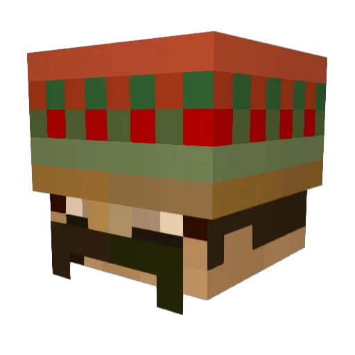 tengoxd Minecraft avatar head, 3D render